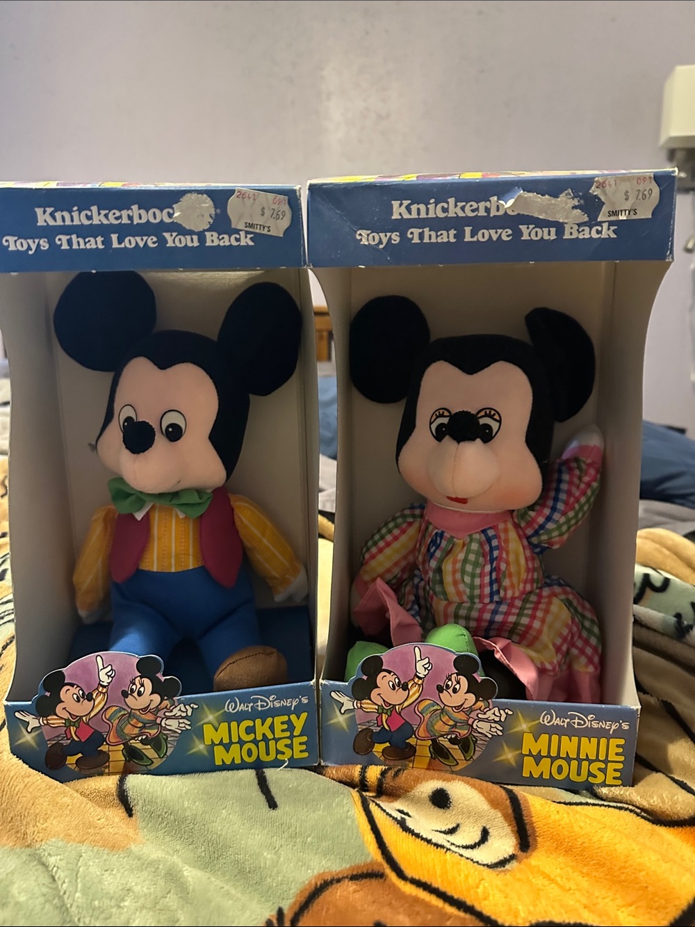Knickerbocker Mickey Mouse Plush - Blue, Yellow, Red